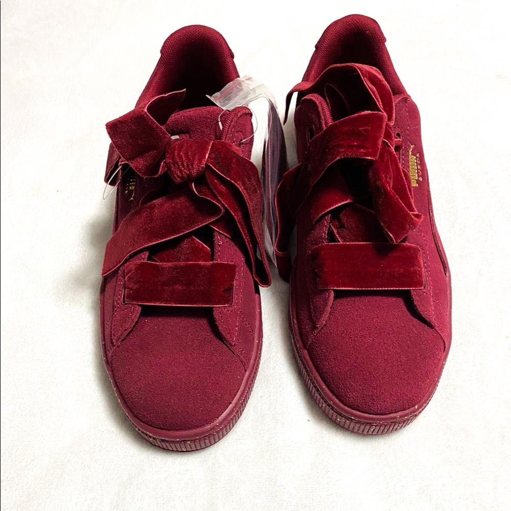 PUMA Wine Suede Sneakers
